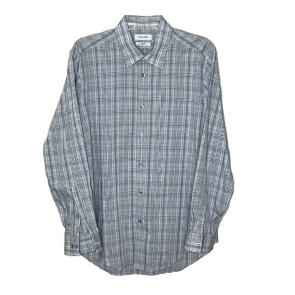 ❤️ 🆕 CALVIN KLEIN Button Down Shirt Size L
